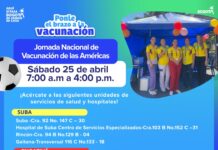 Subred Norte invita a la comunidad a la Jornada Nacional de Vacunación de las Américas en Suba
